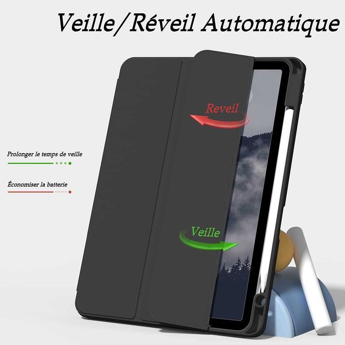 ZOYU Etui iPad Air 5 / iPad Air 4 10,9  stojak Pencil smart czarne