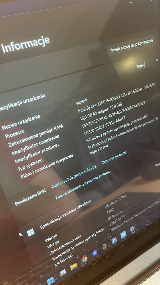 ŚWIETNY Laptop Lenovo 530s-15ikb na studia i do szkoły 16gb 1TB SSD