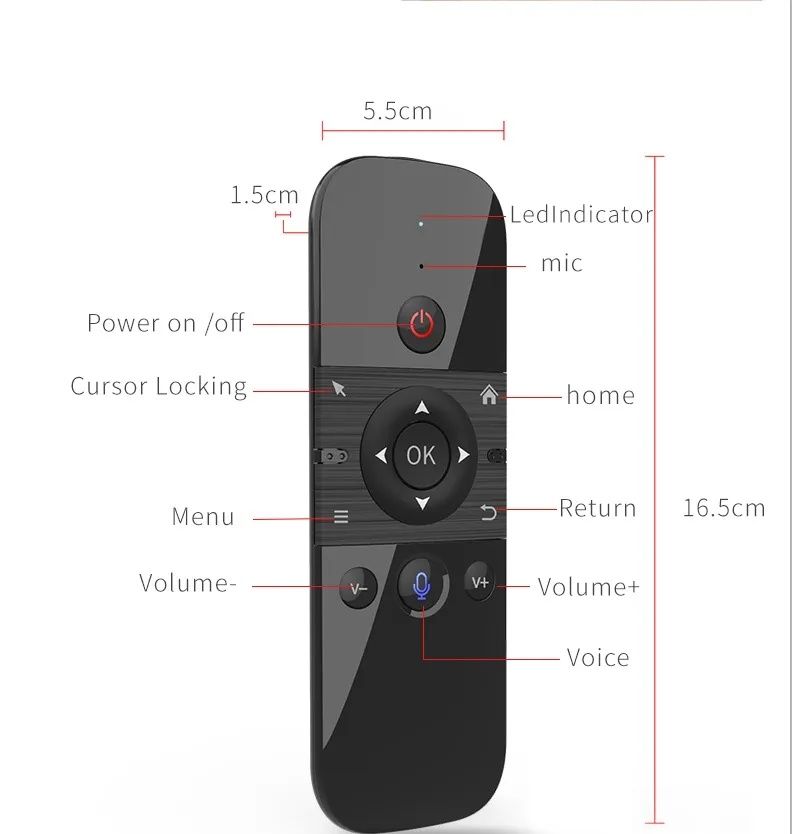 !!NOVO!! Comando Air Mouse M8 c/teclado