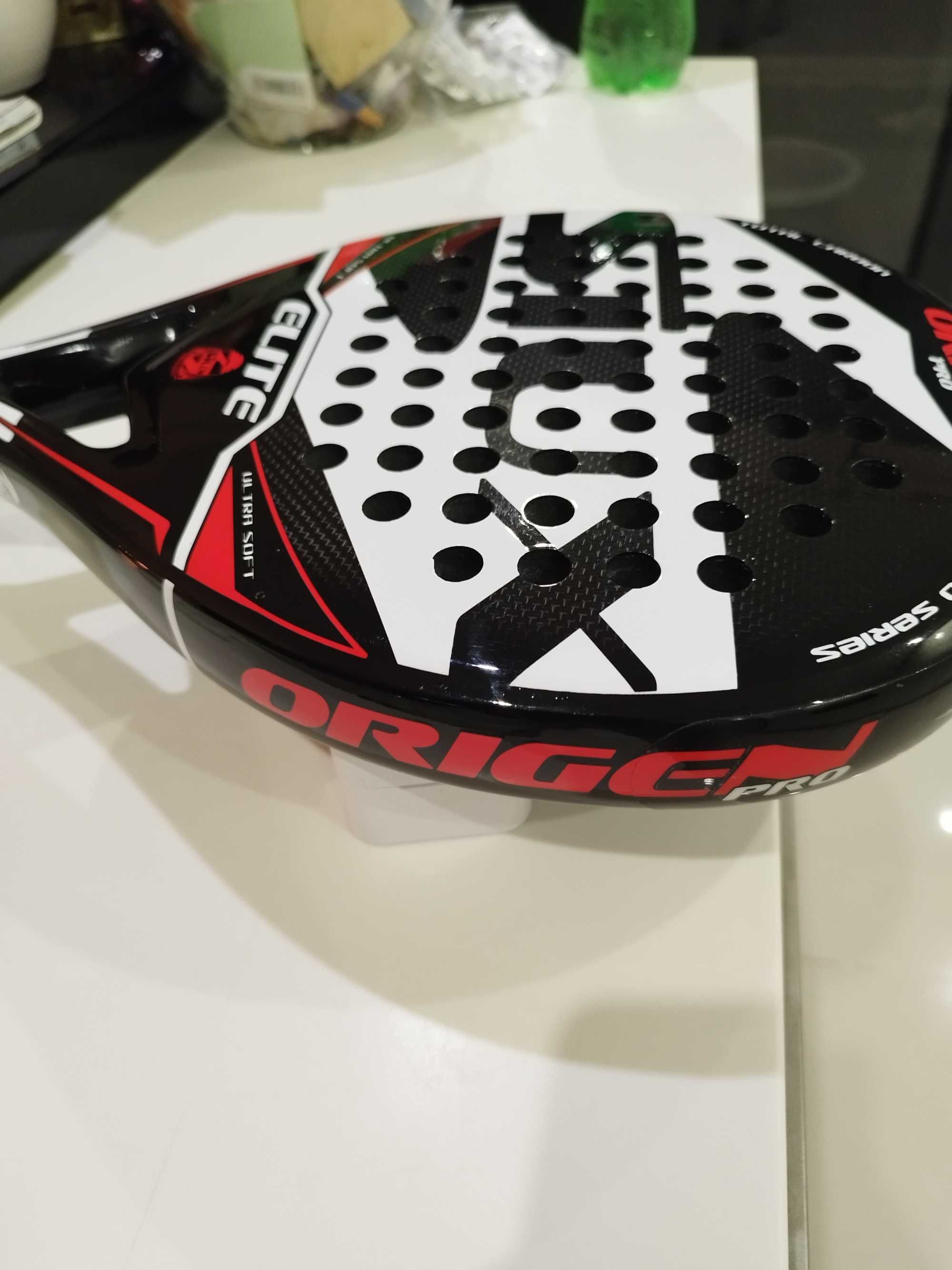 Raquete Padel Siux Elite Pro 2.0 Red, como Nova, Usada 1 Vez + Mochila