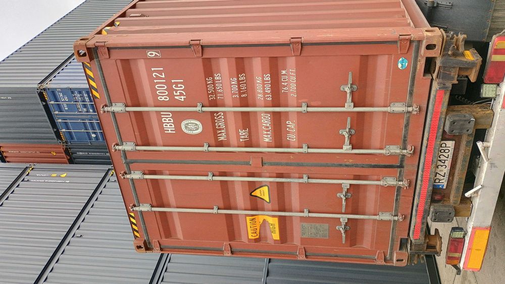 Kontener premium suchy szczelny ze zdjęć 12 m 40 HC