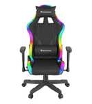 Fotel Genesis Trit 600 RGB Gamingowy do 150kg Skóra ECO Tkanina