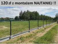 Ogrodzenie/ogrodzenia panelowe z montażem,panel,podmurówka,siatka