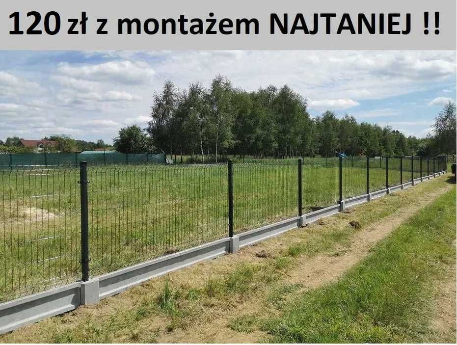 Ogrodzenie/ogrodzenia panelowe z montażem,panel,podmurówka,siatka