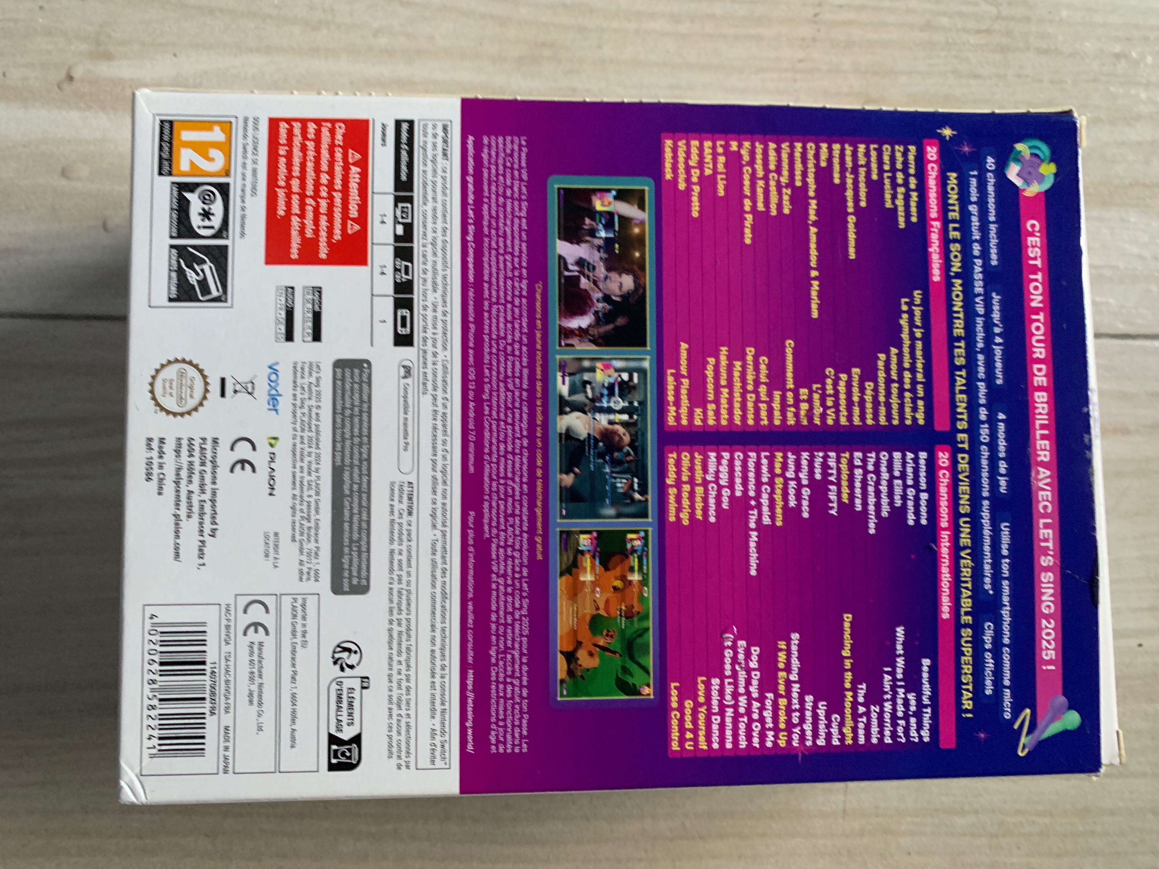Karaoke Nintendo switch NOVO