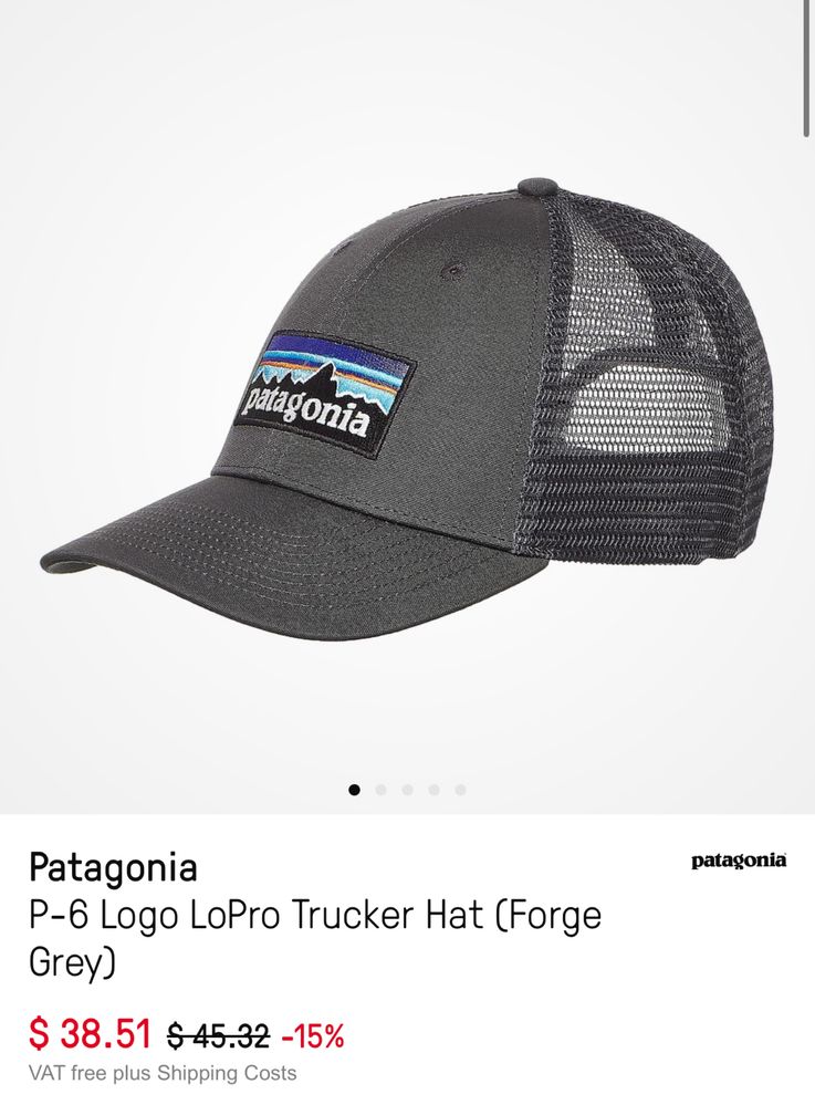 Patagonia чоловіча фірмова кепка бейсболка оригінал one size