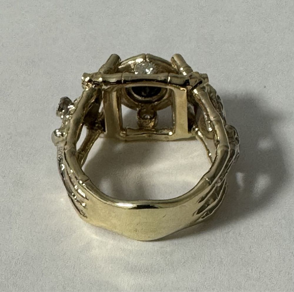 Золотое кольцо с бриллиантами 1,2 ct
