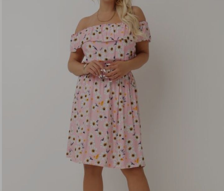 NOWA sukienka jasnoróżowa, M/XL
