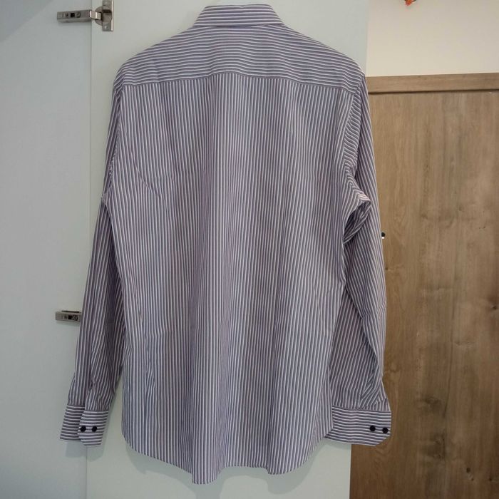 Jeff Banks męska koszula w paski r. L jak nowa