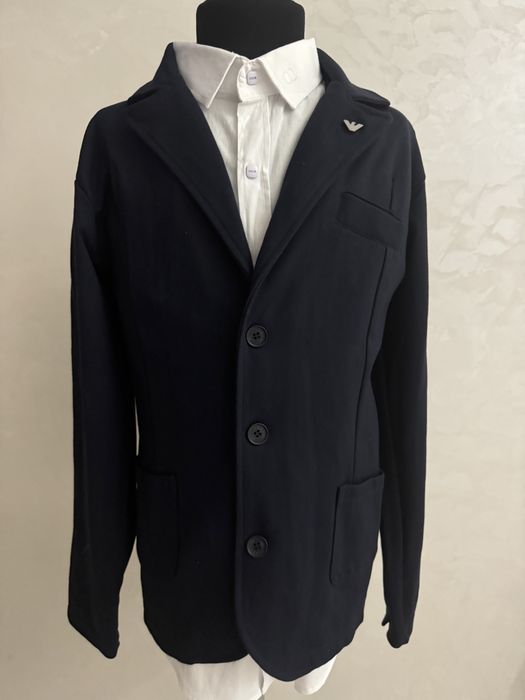 Піджак штани сорочка жилетка шкільний одяг 146 ріст