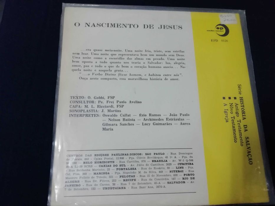 Vinil - O nascimento de Jesus