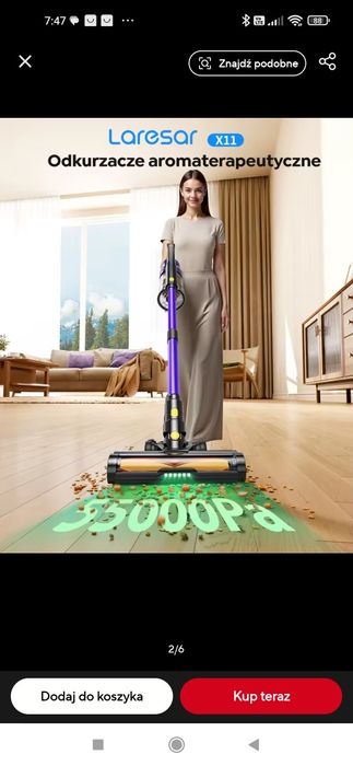 Okazja nowy odkurzacz Laresar X11 pionowy bezprzewodowy używany