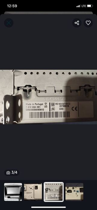 Mid navigation for opel insignia