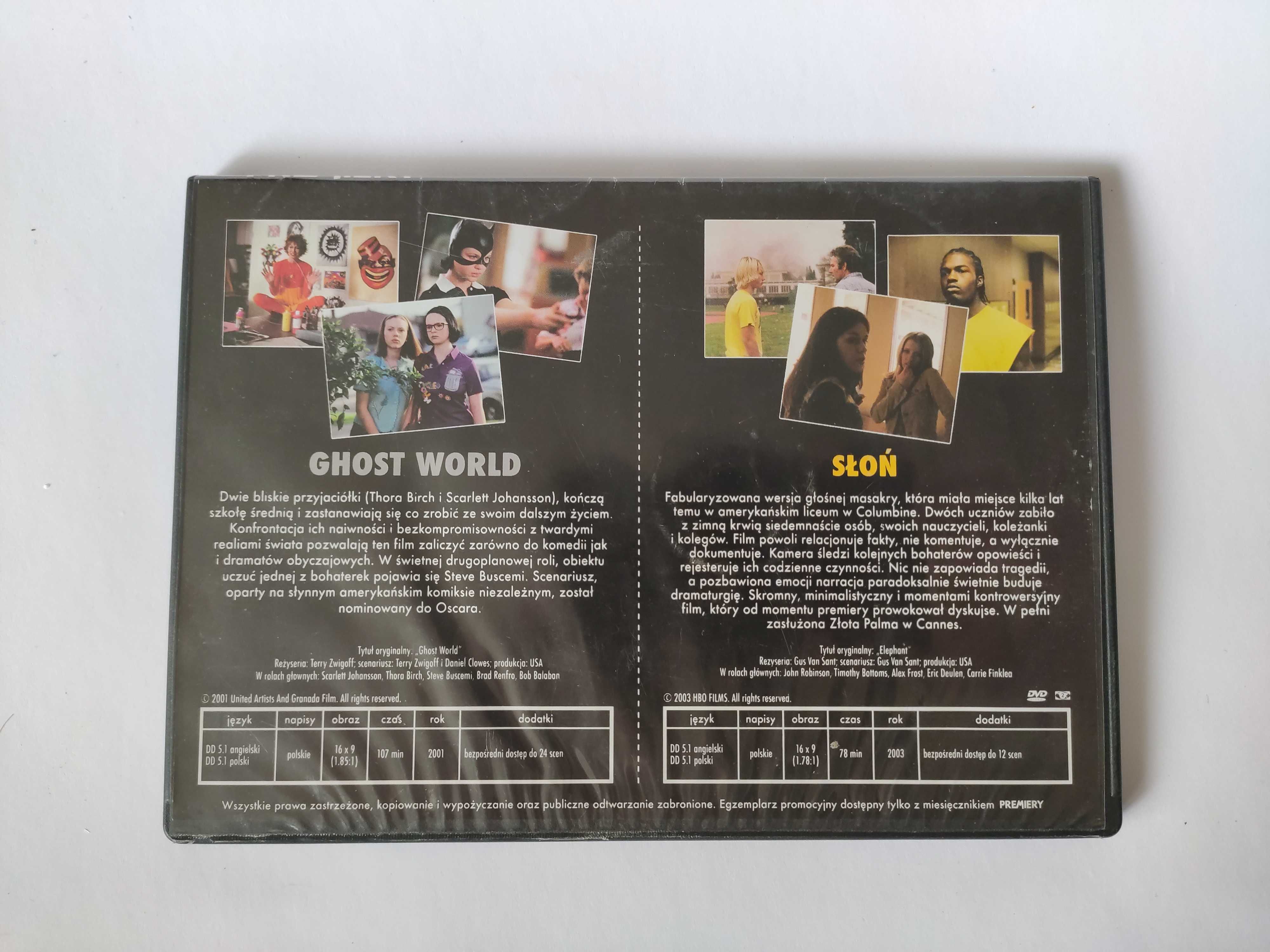 Film DVD "Słoń", "Ghost World"