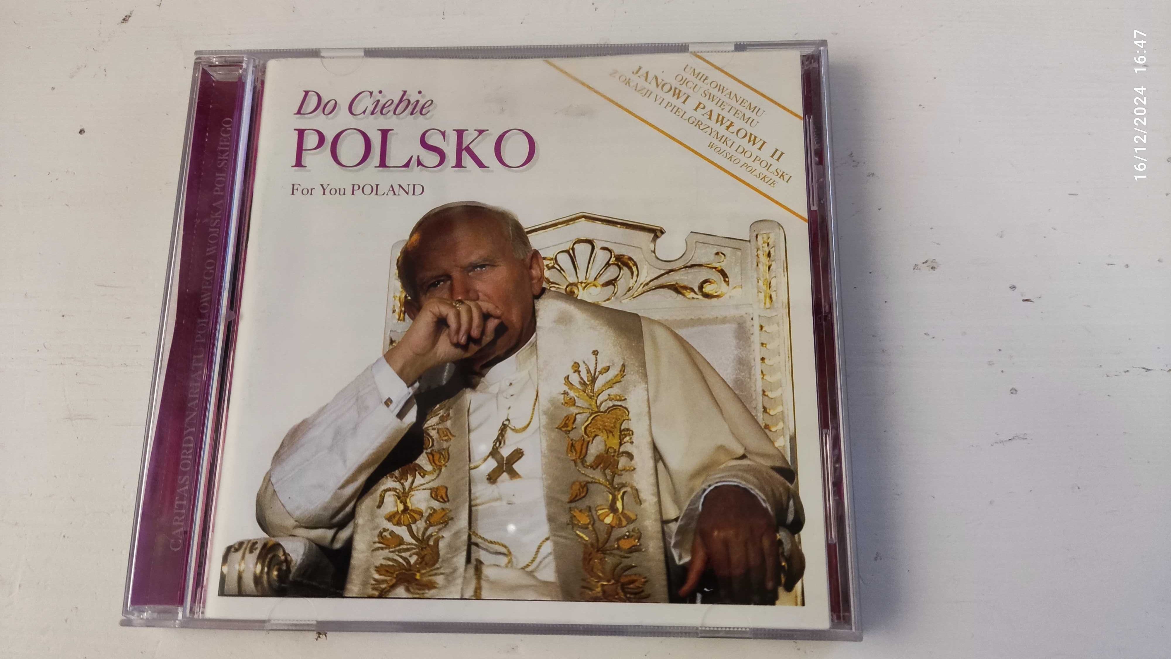 CD Płyta Do Ciebie Polsko Jan Paweł II Caritas. Okazja Hit na prezent!