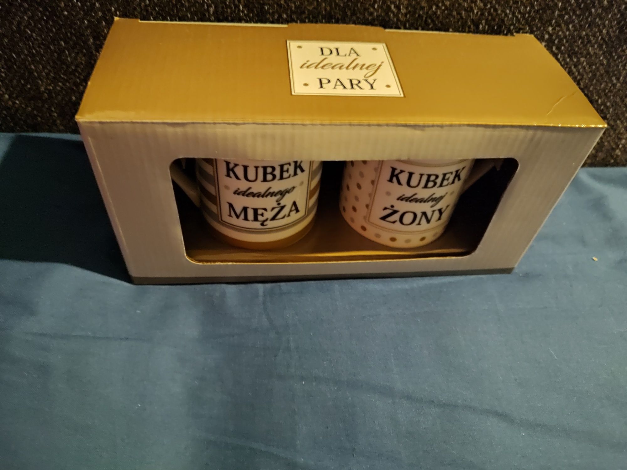 Porcelanowy kubek idealny prezent żony i męża