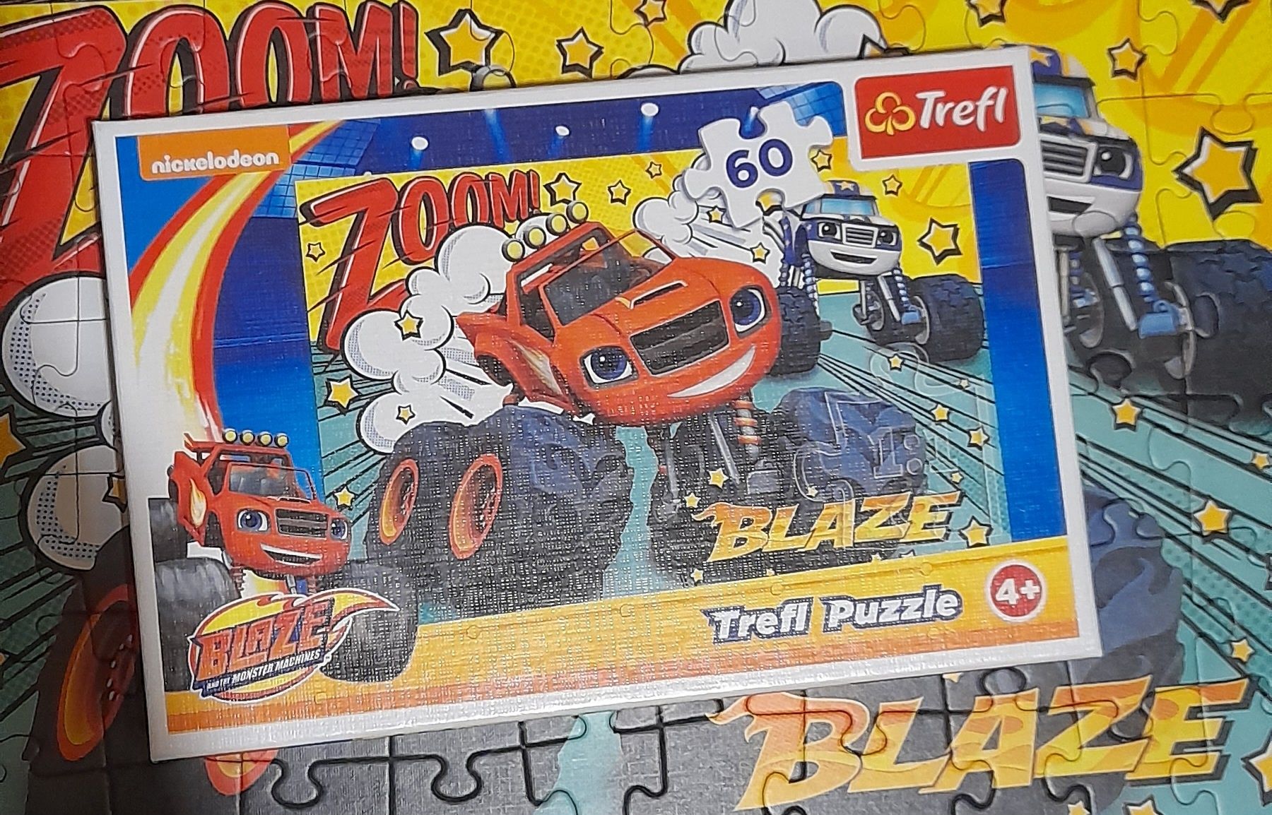 Puzzle 60 Blaze Tom&Jerry Power Rangers