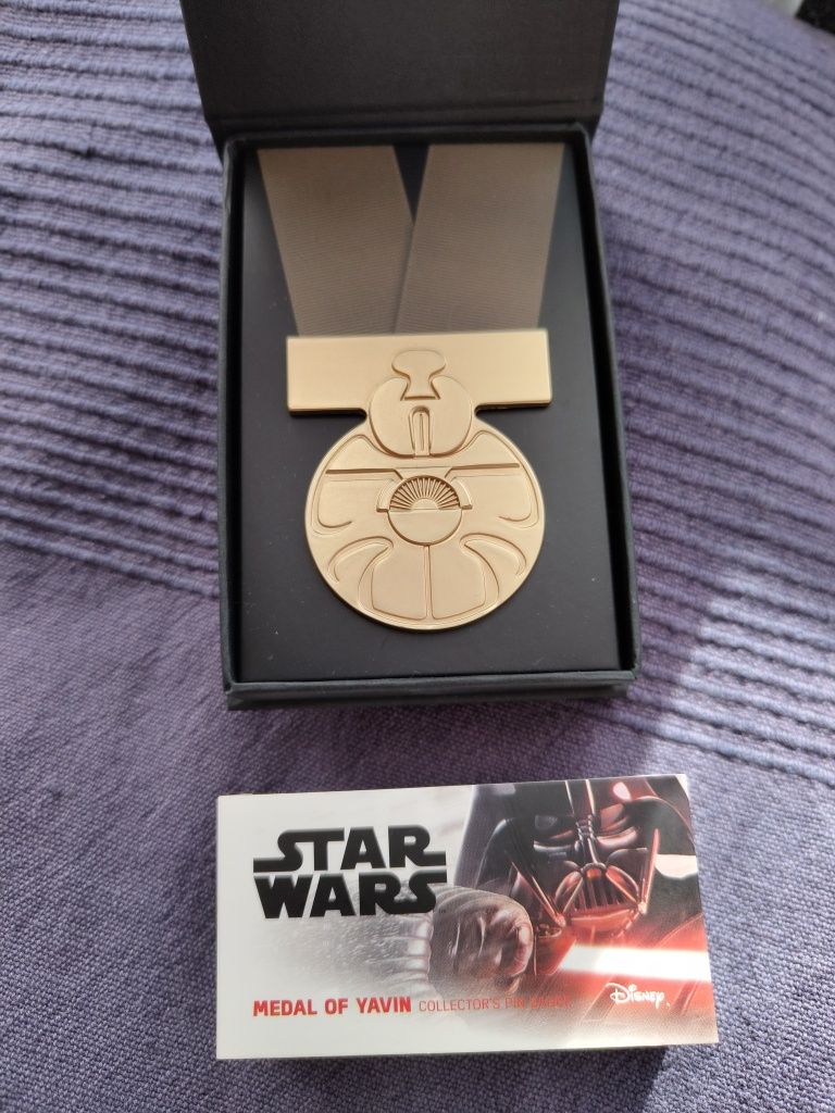 Medalha Oficial de Star Wars de Yavin Distintivo de Colecionador