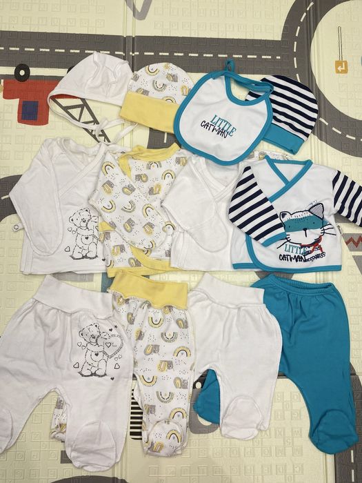 Набір у пологовий 0-3 міс, для новонароджених 56-62 розмір