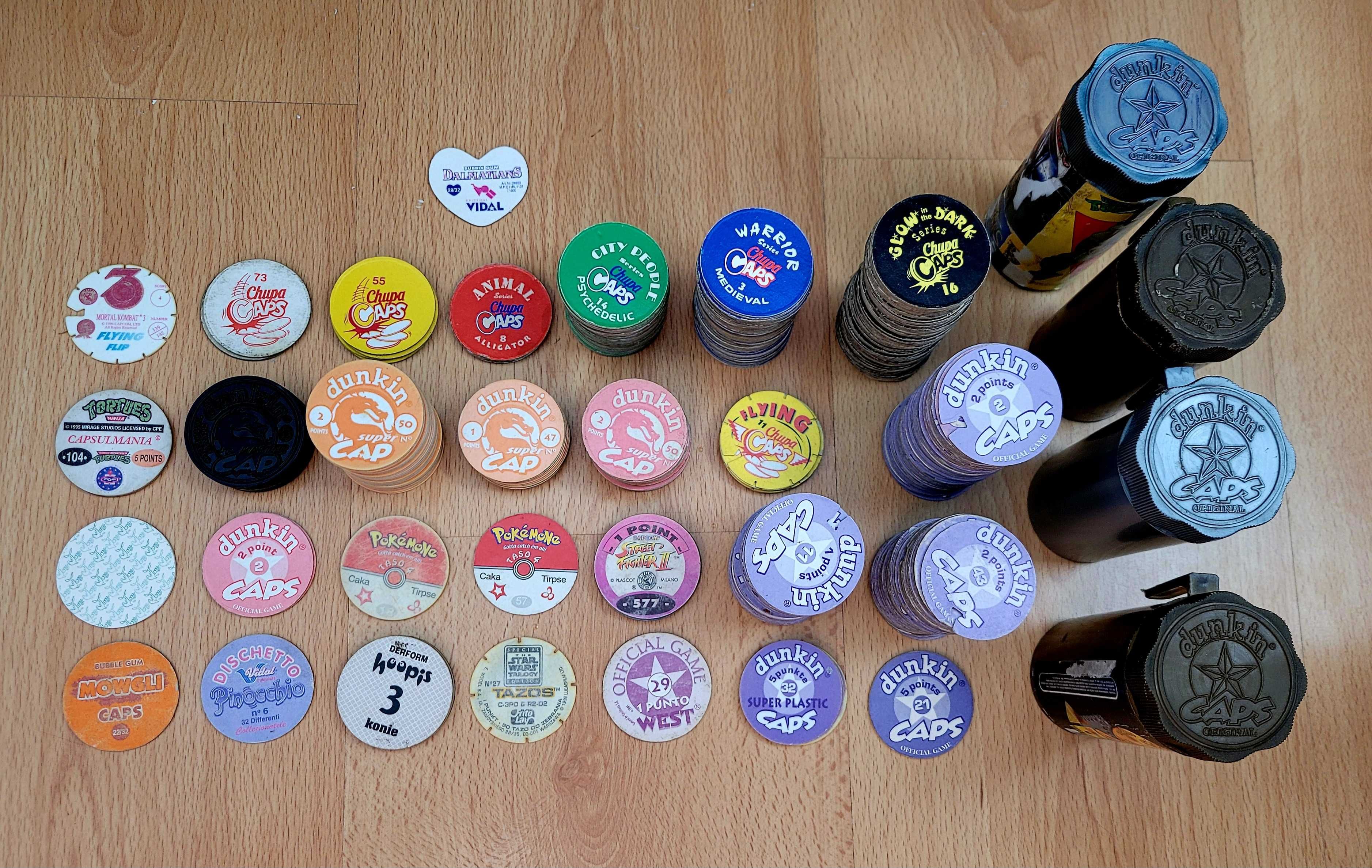 Żetony kapsle tazo tazos chupa cap caps фишки кепсы фішки кепси