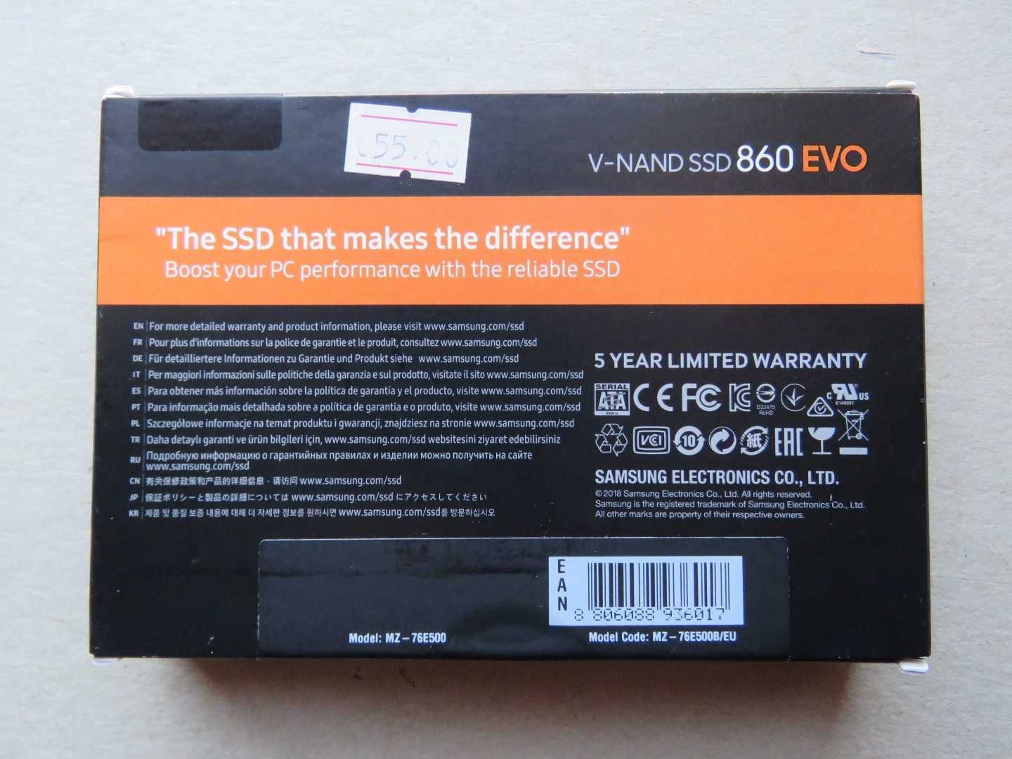 Discos SSD 2.5":Samsung SSD 860,500GB;Transcend SSD,480Gb.Ler anuncio