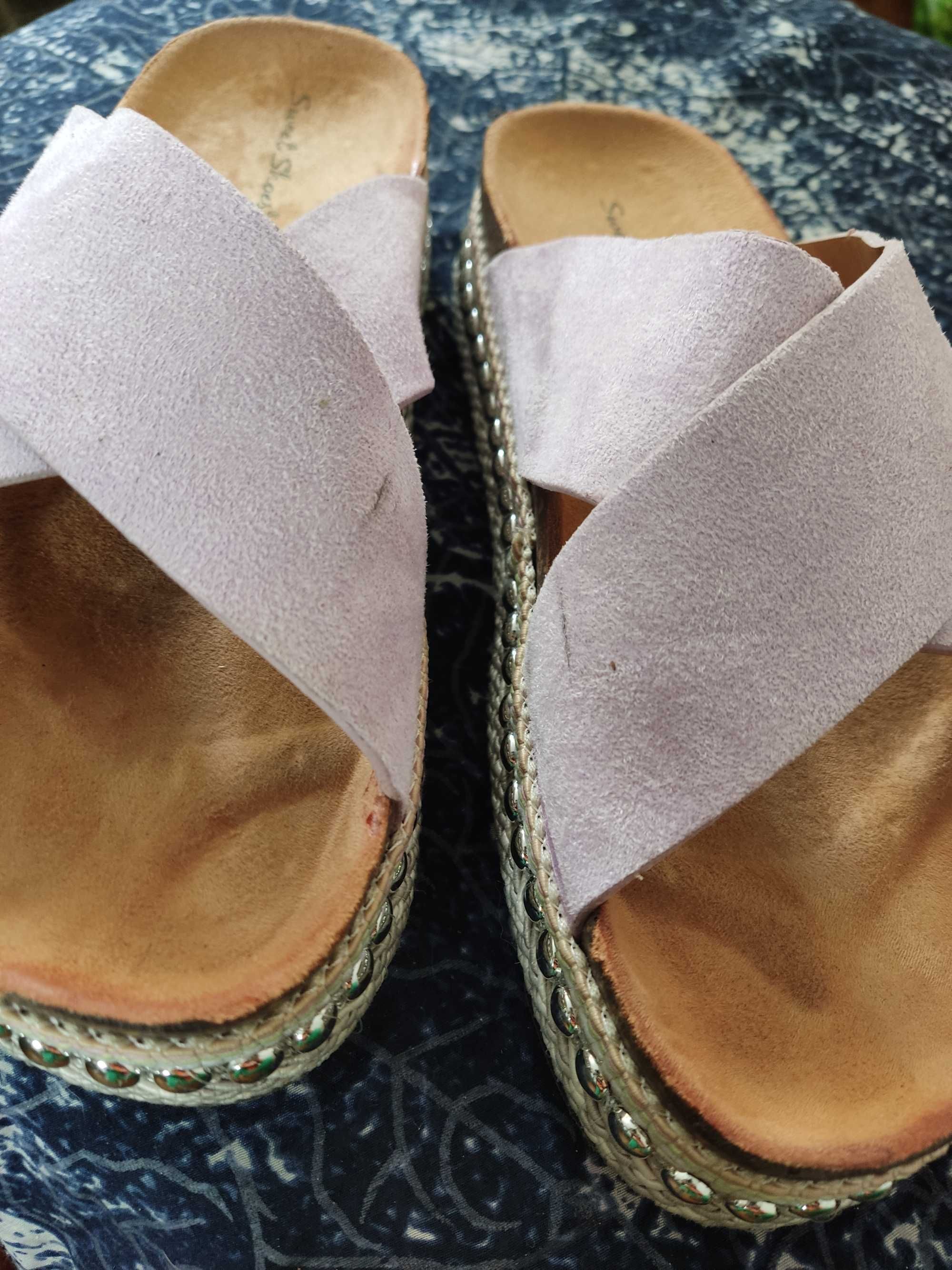 Klapki espadryle,r.38
