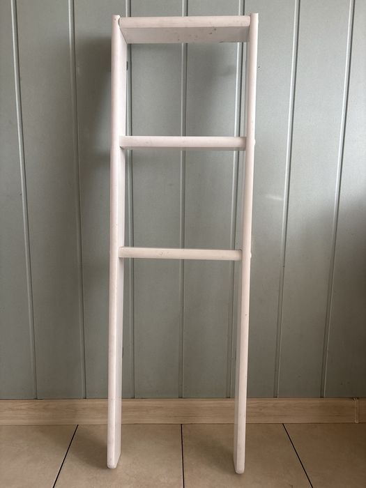 Drabinka biała łóżko piętrowe