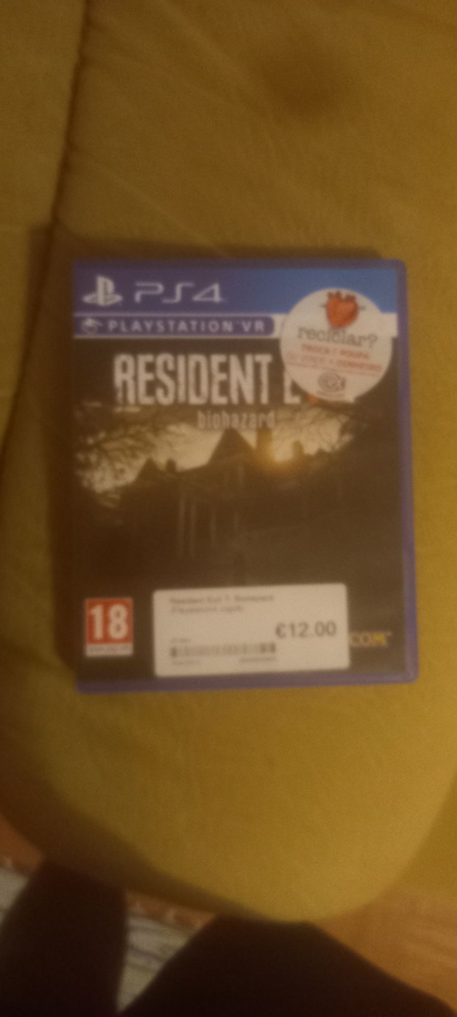 Vendo Resindent Evil 7 Biohazard em ótimo estado por 12  EUROS