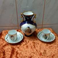 Limoges Francja, wazon, filizanka Napoleon, zestaw