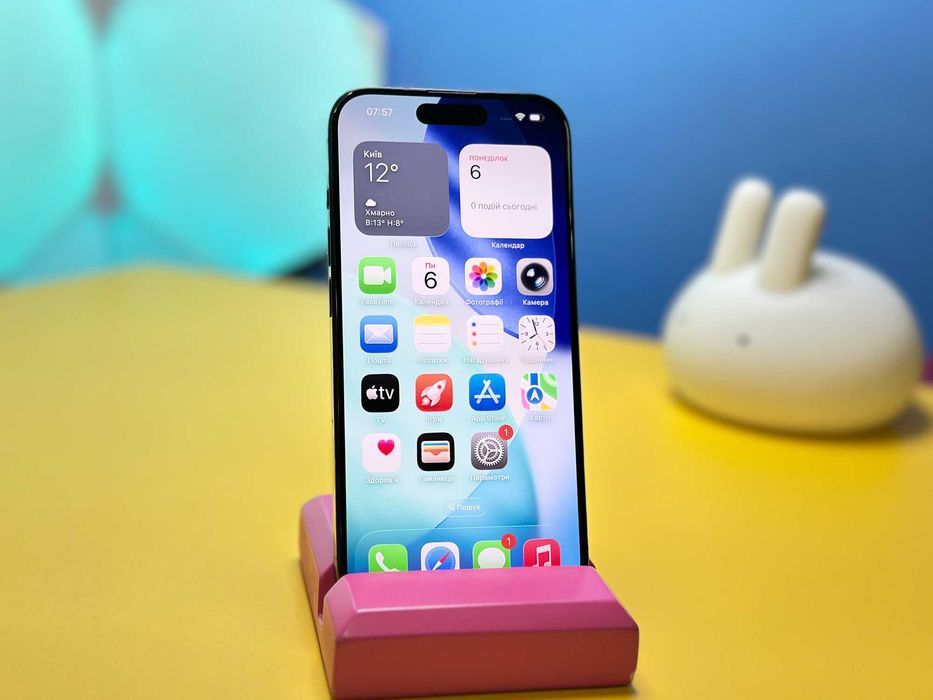 Смартфон iPhone 15 Pro 256GB Black Titanium (148031) Б/У З ГАРАНТІЄЮ