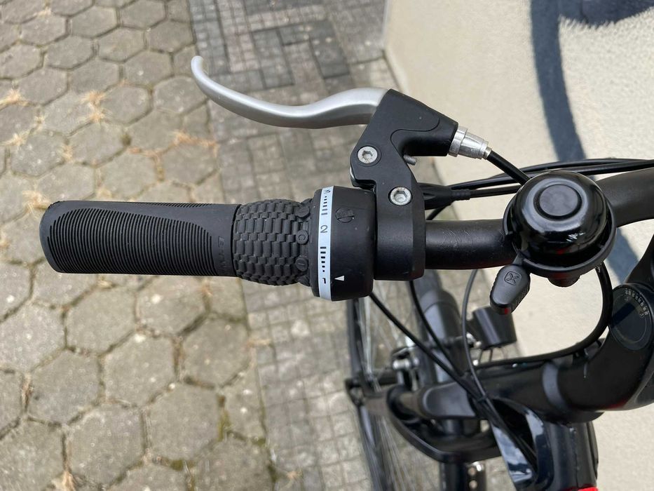 BICICLETA VERMELHA PASSEIO BTWIN 26'' para mulher (mais de 1,50m)