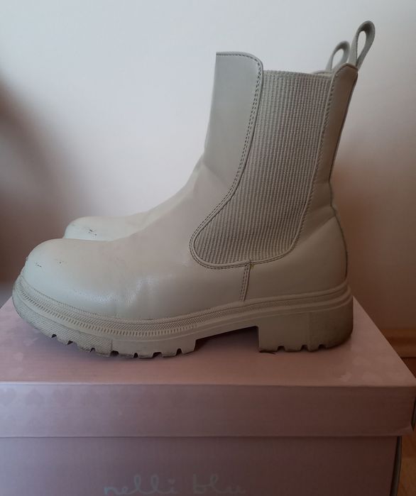 Botki trzewiki beżowe Nelli Blu