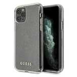 Etui Guess Glitter Do Iphone 11 Pro Brokat Srebrny Hybrydowe