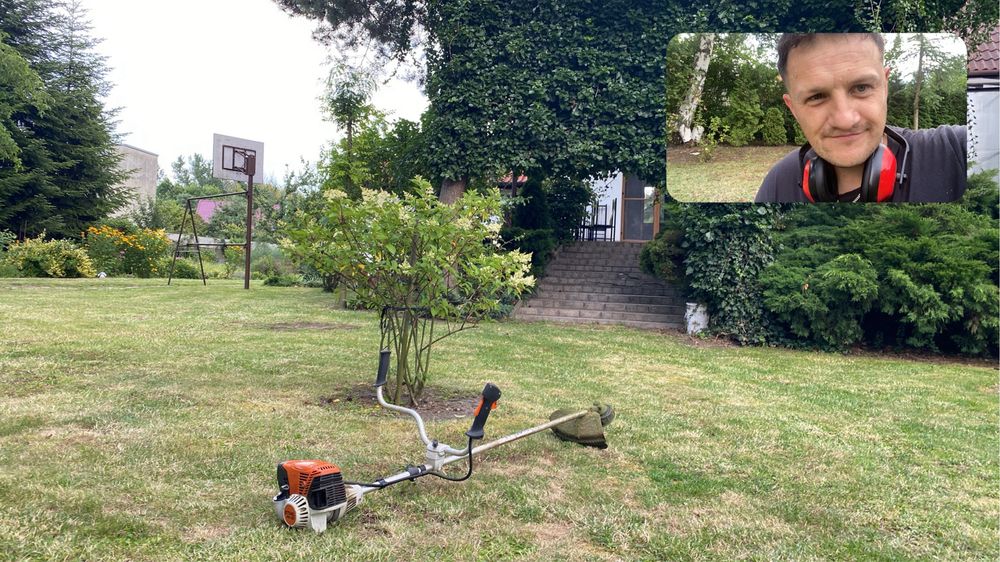 Koszenie boisk wysokich traw zarośli i nieużytków