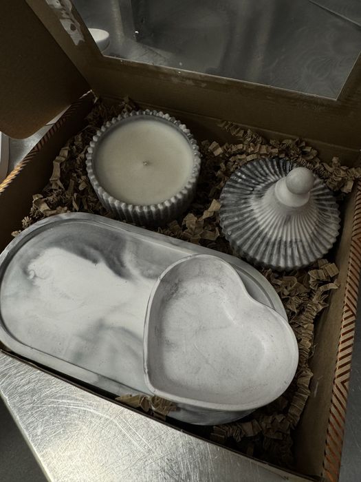 Zestaw prezentowy swieczka sojowa