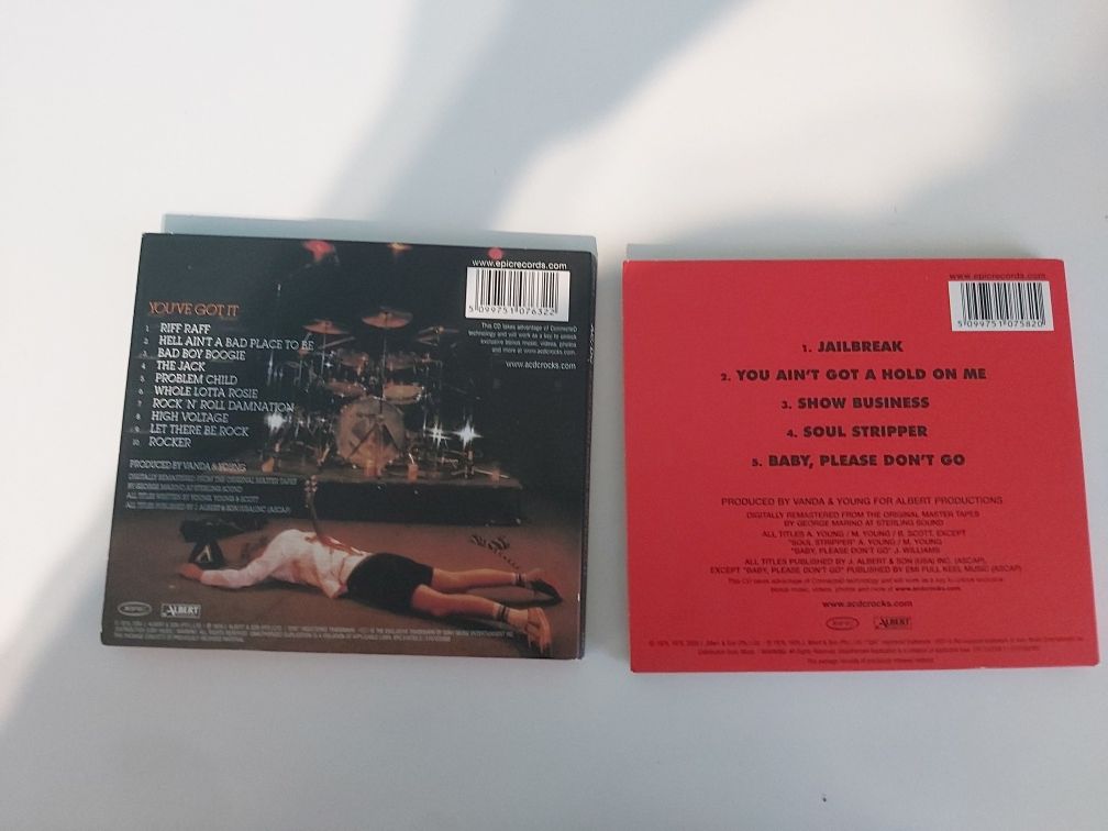 Ac dc dwie płyty CD if you want Blood '74 jailbreak nieporysowane