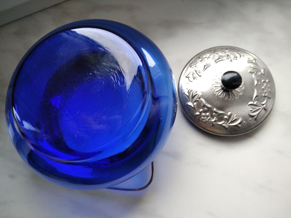 Cukiernica, bomboniera szkło, metal