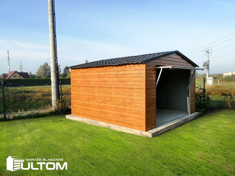 Garaż blaszany, blaszak drewnopodobny 4x6,4x5,4x7,4x8,premium