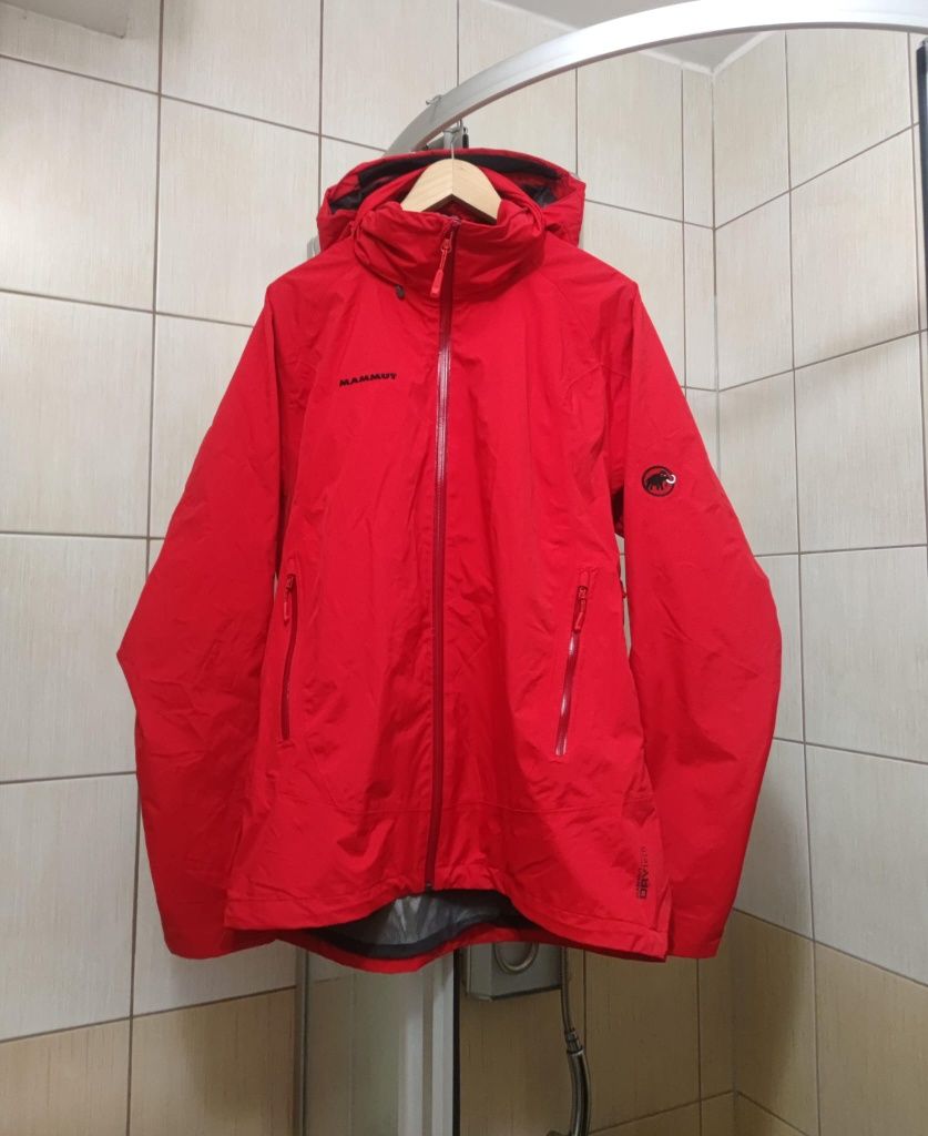 Kurtka Mammut classic XL czerwona gore tex jacket rozsuwana suwak zasu
