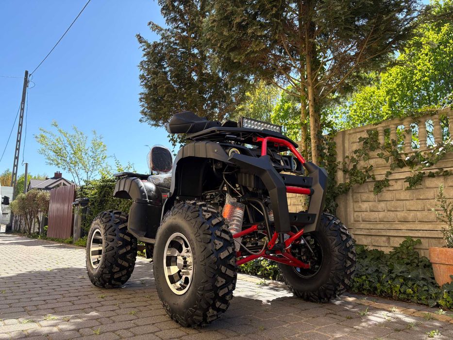 Duży QUAD 250 cc HUMMER PRO // Ledy Duża Rama XXL Hak // Raty dostawa