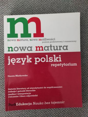 Nowa matura. Język polski poziom podstawowy i rozszerzony.