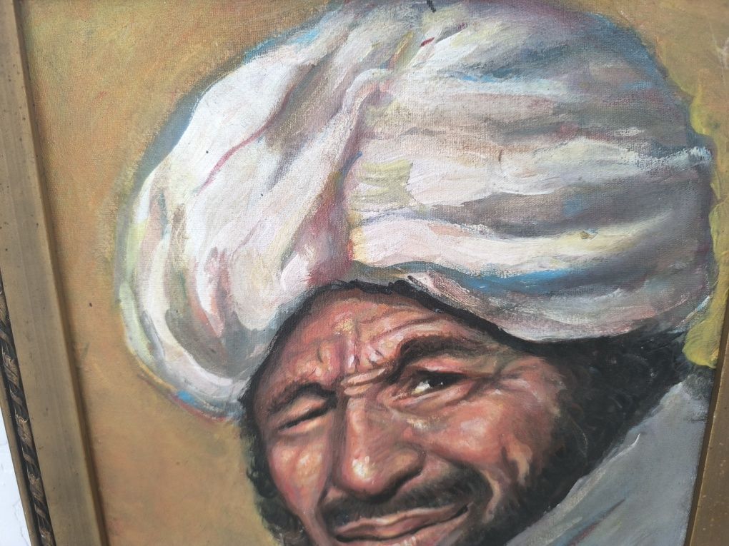 Stary oryginalny obraz olejny, portret sygnowany Szewczenko