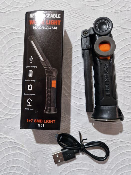Luz UV Recarregável com LED.  Nova