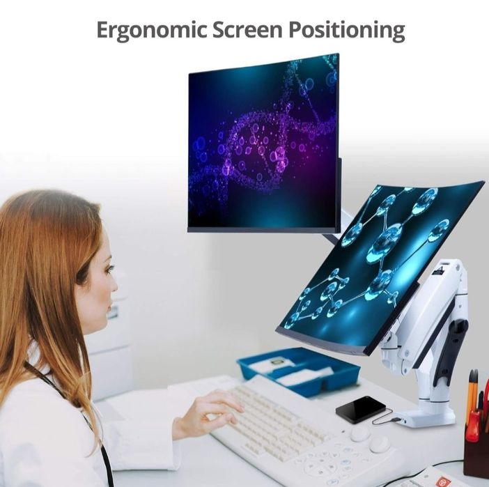 SIIG Podwójny uchwyt na monitor 17- 35"