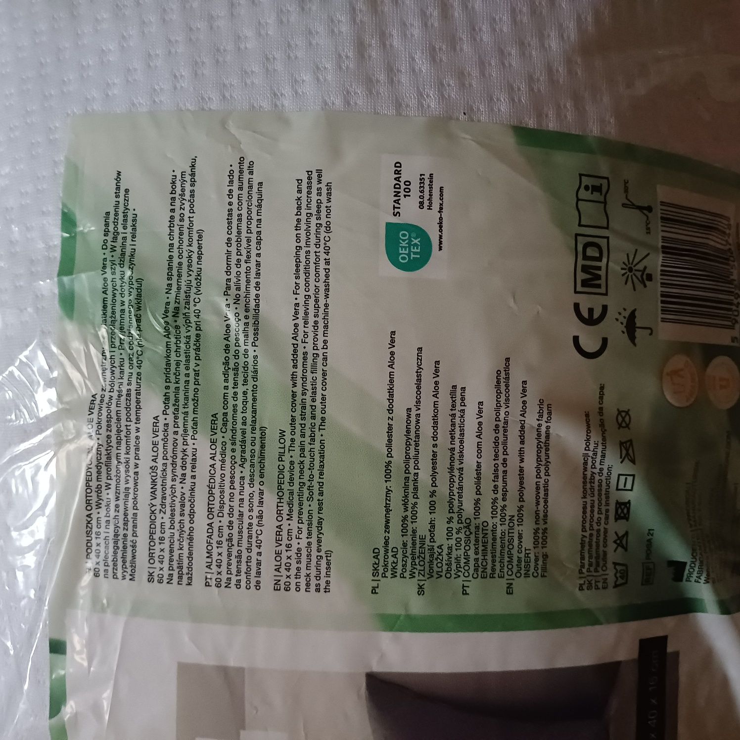 Poduszka Ortopedyczna 2 szt Aloe Vera - Smukee
