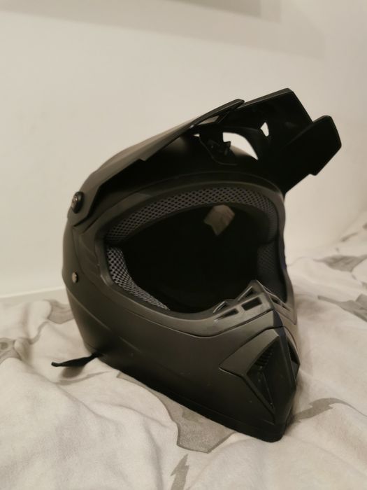 Kask crossowy z googlami rozmiar M