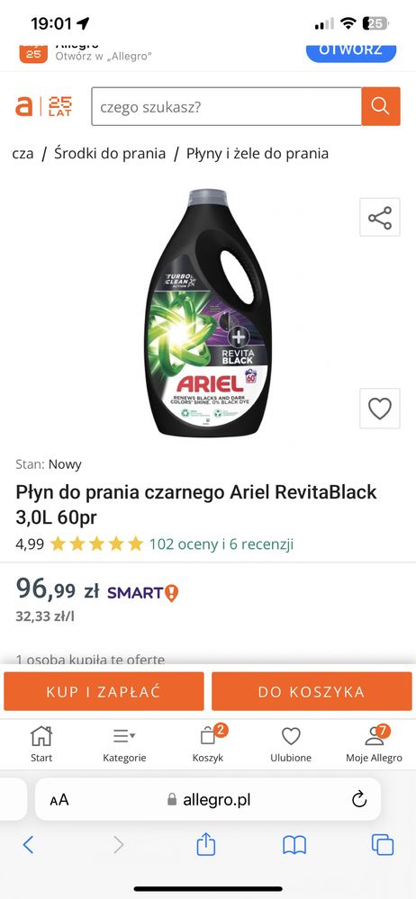 Persil do koloru i uniwesalny 126 prań 5,67L