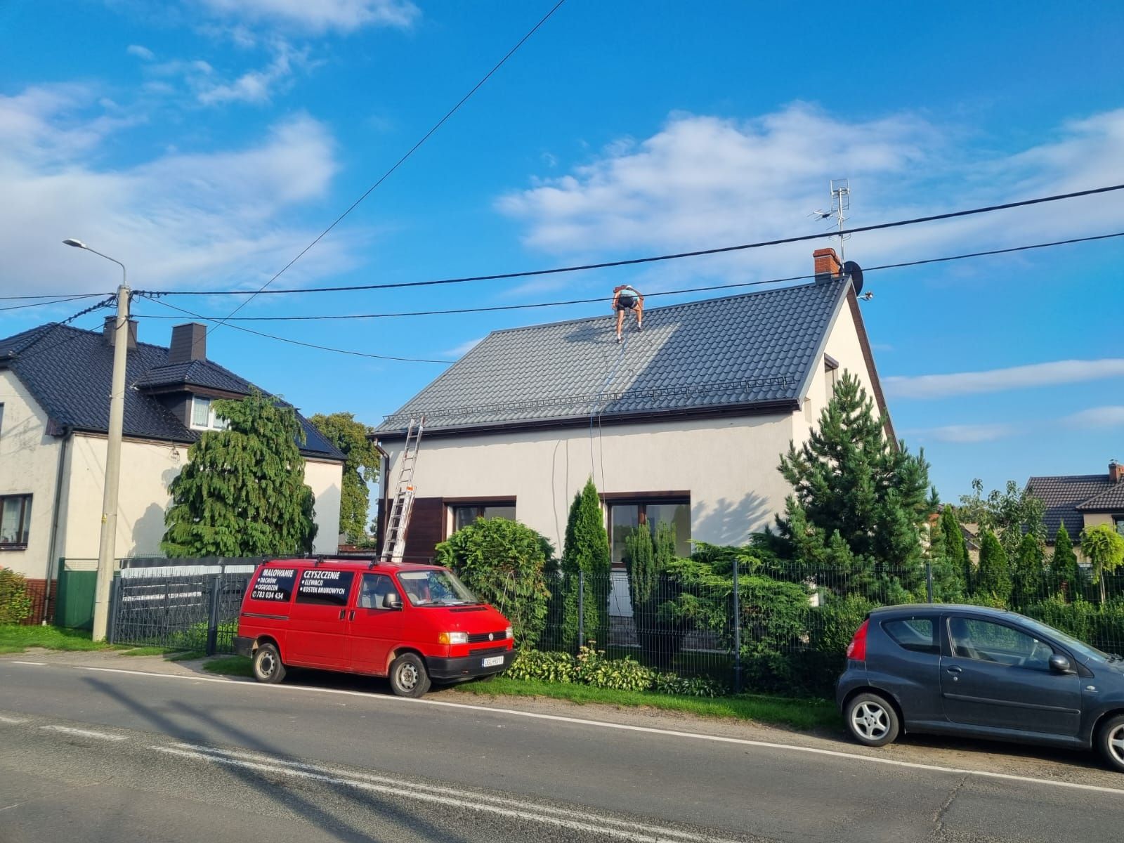 Malowanie dachów/elewacji
