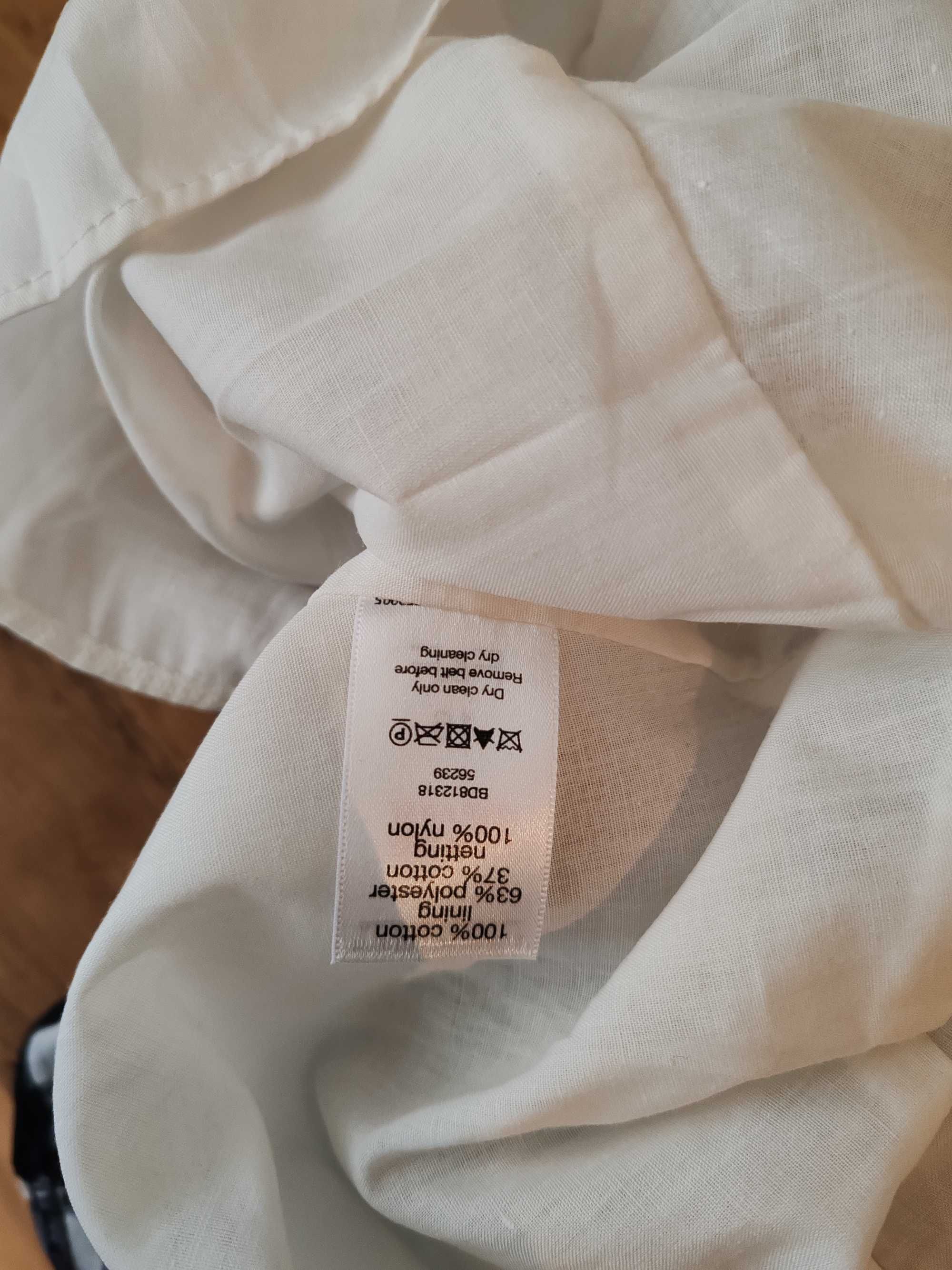 Nowa śliczna koktajlowa sukienka midi F&F 44 bawełna komunia wesele
