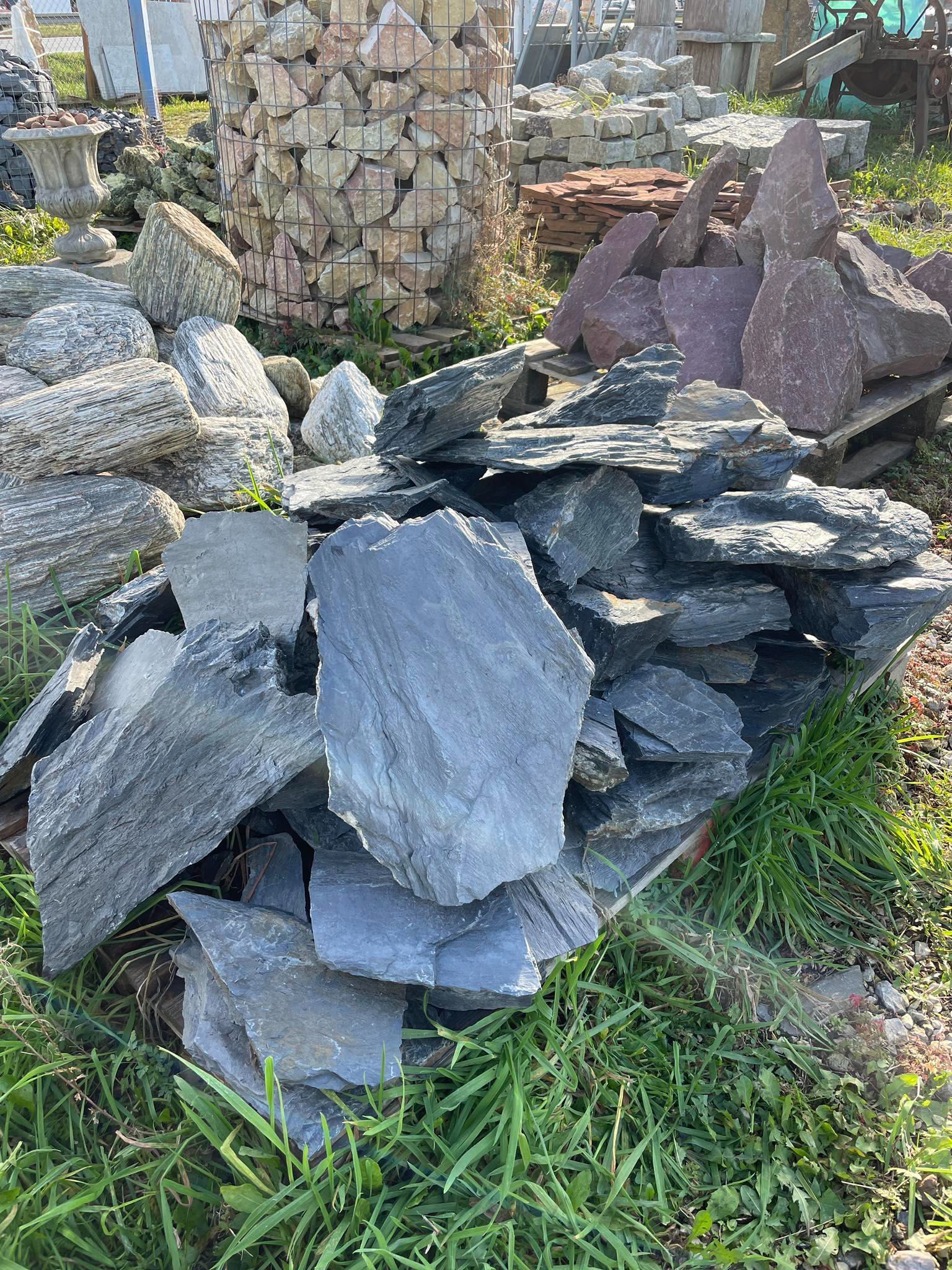 Czarny Kamień Filit Łupek Akwarium Terrarium Malawi Tanganika